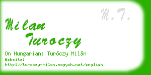 milan turoczy business card